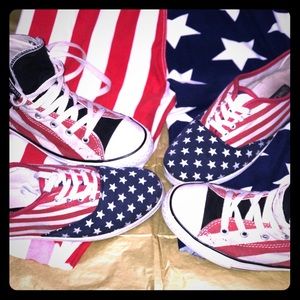 Stripes and stars! Shoes